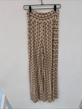 Farm Rio Print Knit Wide Leg Pants